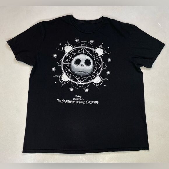 Disney Tops - Disney Tim Burton's The Nightmare Before Christmas Graphic T-shirt Women XL
